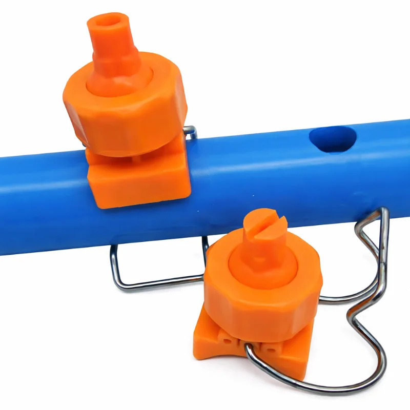 หัวฉีดรัดท่อสีส้ม (Orange Clamp Pipe Nozzle)